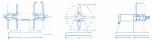 2000kg decoiler dimensions